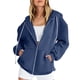 thumbnail image 1 of Puntoco Blusa de manga larga con capucha y cremallera de color informal para mujer Puntoco Puntoco-1, 1 of 8