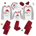 thumbnail image 1 of Pijamas familiares navideños a juego, conjuntos de pijamas a cuadros blancos y negros, Santa, gafas de sol, Navidad en julio, 1 of 3