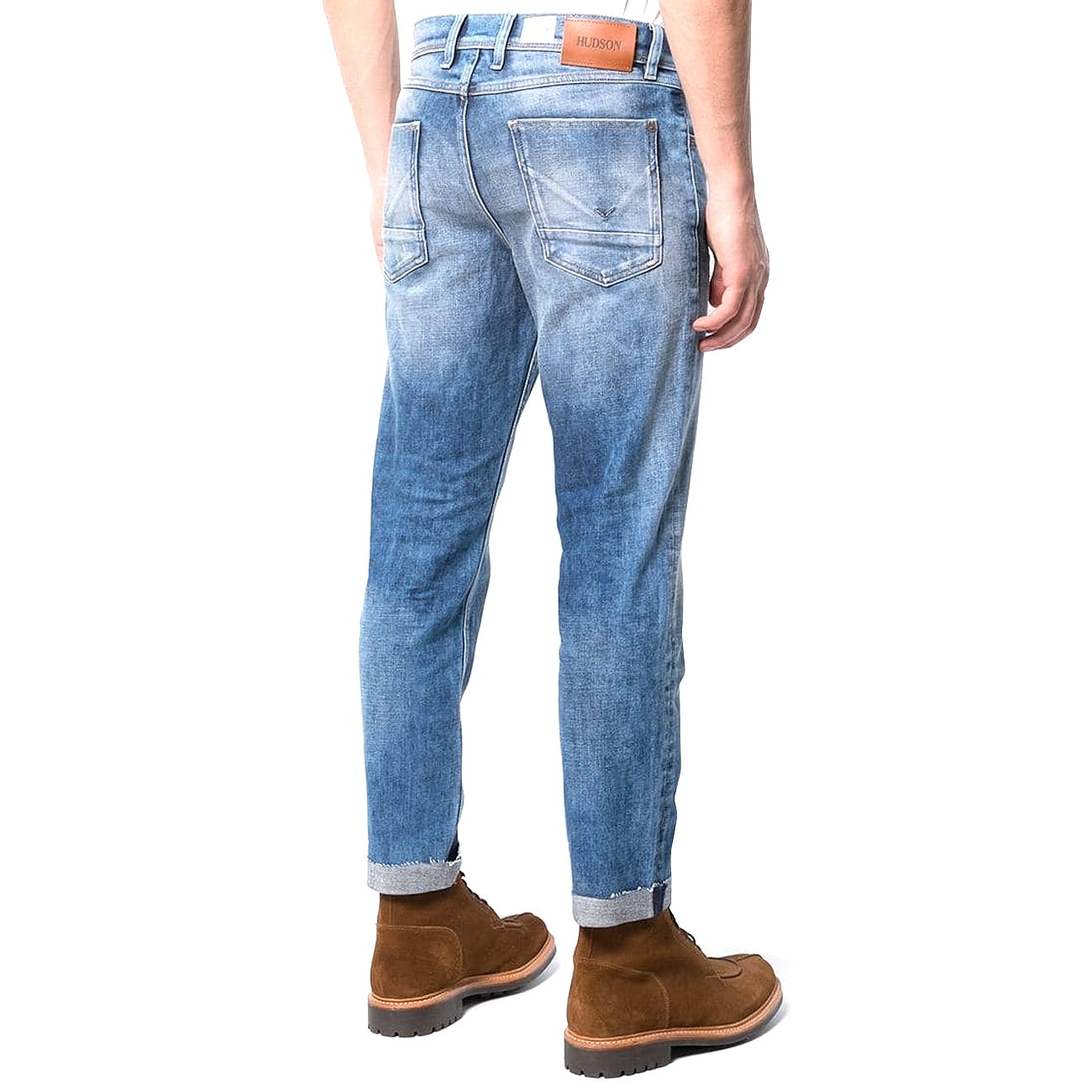 Hudson Mens Sartor Relaxed Skinny Jeans 