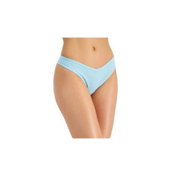 Jenni Women's Ribbed Thong-Caribbean Turquoise-3XL