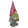thumbnail image 3 of Alpine Corporation 19"H Garden Gnome with Red Hat Holding “Welcome” Sign, 3 of 6