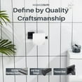 thumbnail image 5 of KOKOSIRI Toilet Paper Holder for Bathroom Toilet Roll Holder Hold Mega Rolls Wall Mounted, Matte Black Stainless Steel B2008BK, 5 of 7