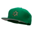 thumbnail image 2 of Gold Star of David Patched Wool Blend Pro Style Snapback - Kelly OSFM, 2 of 5