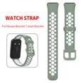 thumbnail image 4 of Banda de TPU para correa de pulsera de reloj inteligente Huawei Band 7 (verde claro blanco) WDOplteas Para estrenar, 4 of 9