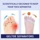 thumbnail image 3 of Silicone Toe Separators 2 Pair, Toe straighteners for Curled Toes, Toe Spacers, Toe separators to Correct Your Toe, Toe Stretcher for Overlapping Toes to Relax Toes, Relief Restore Feet, 3 of 5