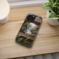 thumbnail image 5 of DistinctInk Hybrid (Acrylic / TPU) Clear Slim Fit Case for Apple iPhone 12 Pro MAX (6.7" Screen) - "Zebra's Gaze: A Painterly Journey into African Wilderness", 5 of 8