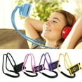 thumbnail image 1 of HLONK 360 Degree Rotation Hanging Neck Phone Tablet Holder Bracket Stand Pink, 1 of 8