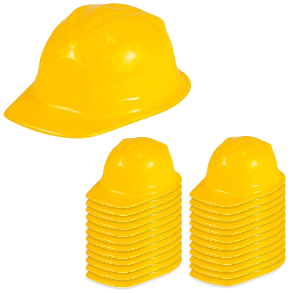 US Toy Construction Party Hard Hat pack of 12 yellow for sale online 