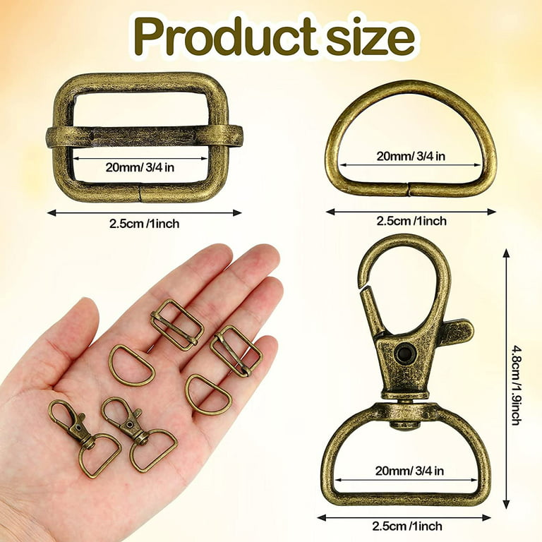 Snap Hooks for Bag Making Keys 30 Mm/40 Mm Silver, Antique Silver, Brass,  Rose Gold. 