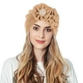 thumbnail image 1 of Turbans pour Femmes Bonnet Fleurs Bonnet Bonnet Chapeaux, 1 of 3