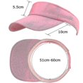 thumbnail image 3 of Visor Cap Women Men Adjustable Sun Protection Baseball Golf Cap For Teens, 3 of 5
