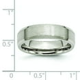 thumbnail image 6 of Titanium 6mm Brushed Wedding Ring Band Size 8, 6 of 6