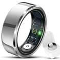 thumbnail image 1 of Rastreador de actividad física Smart Ring Hugrow para iOS y Android, plateado, 1 of 6
