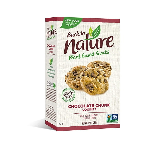 Back To Nature Cookies Non Gmo Chocolate Chunk 9 5 Ounce Packaging May Vary Walmart Com Walmart Com