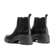 DREAM PAIRS Women’s Classic Elastic Chelsea Ankle Boots Platform Low Chunky Heel Lug Sole Heeled Booties