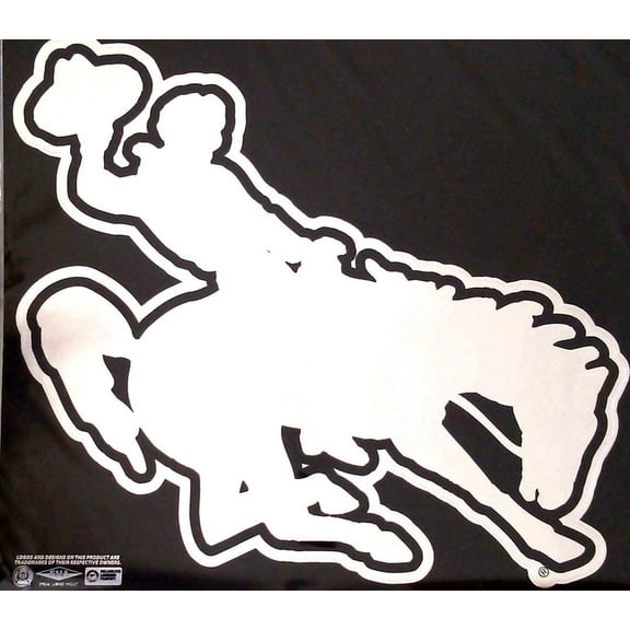 University of Wyoming Cowboys 6 Inch Magnet, Metallic Chrome Shimmer Design, Auto Home, Heavy Duty