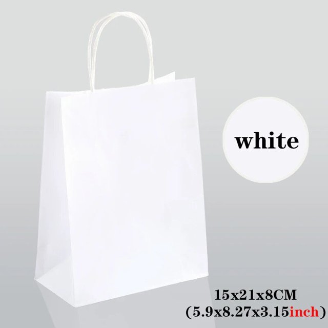 10/30/50pcs Holiday Party Gift Bag Paper Bag with Handle Jewelry Shopping Bags, Christmas ,Wedding ,Gift Colored Paper Bags
