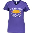 thumbnail image 3 of Inktastic Im Just Here For The Tacos Cinco De Mayo Women's V-Neck T-Shirt, 3 of 5