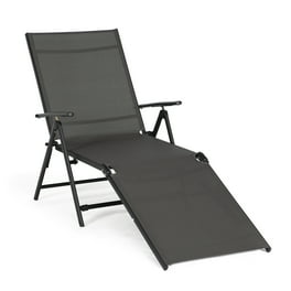 Gymax Folding Chaise Lounge Chair Bed Adjustable Outdoor Patio Beach Camping Recliner Walmart