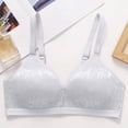 thumbnail image 5 of MGDXOX Push Up Bras for Women No Underwire Embroidered Glossy Comfortable Breathable Bra Underwear Bralettes White L, 5 of 8