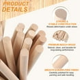 thumbnail image 3 of Uxcell Wooden Dowel Rod, Wood Dowels Unfinished Round Wood Sticks Precut Wooden Rods for Craft DIY Projects Home Decor 100 x 5mm, 3 of 7