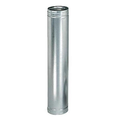 

M & G Duravent 46DVA-06 4 Inch x 6 Inch DirectVent Pro 6 Inch Galvanized Length. .020 Aluminum Inner And 26-ga Outer Wall