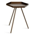 thumbnail image 3 of Kate and Laurel Kashvi Modern Side Table, 17 x 15 x 20, Bronze, Decorative Glam Hexagon End Table for Storage and Display, 3 of 6