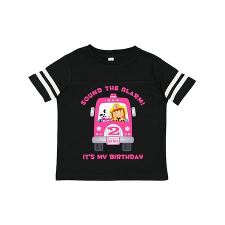 

Inktastic Fire Truck Girl 2nd Birthday Gift Toddler Toddler Girl T-Shirt