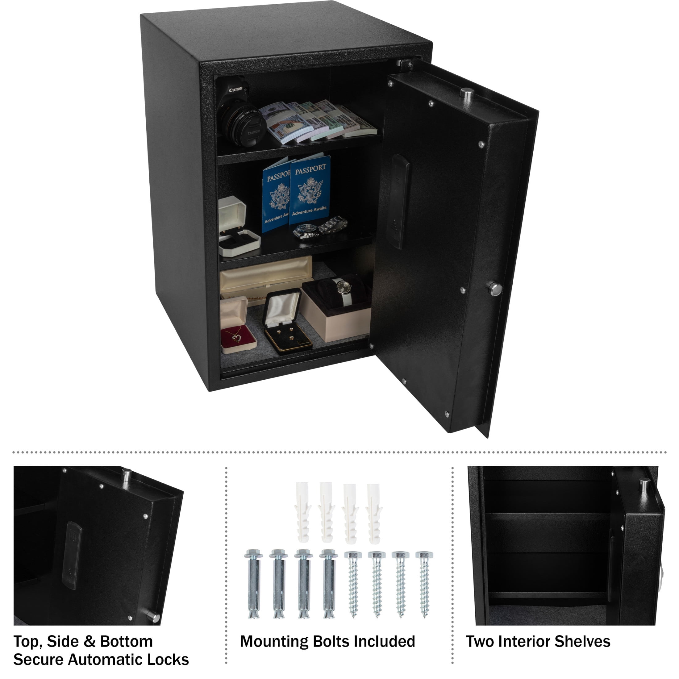 Paragon Safes Digital Safe for Home or Office (Black)