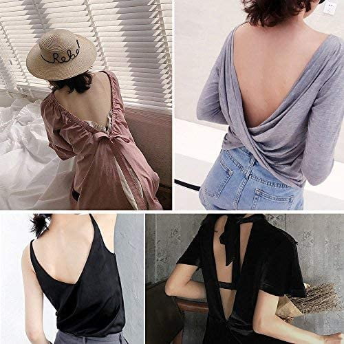 3 Pieces Women's Low Back Bra Converter for Party Backless Dresses 