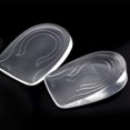 thumbnail image 1 of 2Pcs Transparent Height Increase Insoles Faux Leather Inner Heightening Shoes Heel Half Cushion, 1 of 9