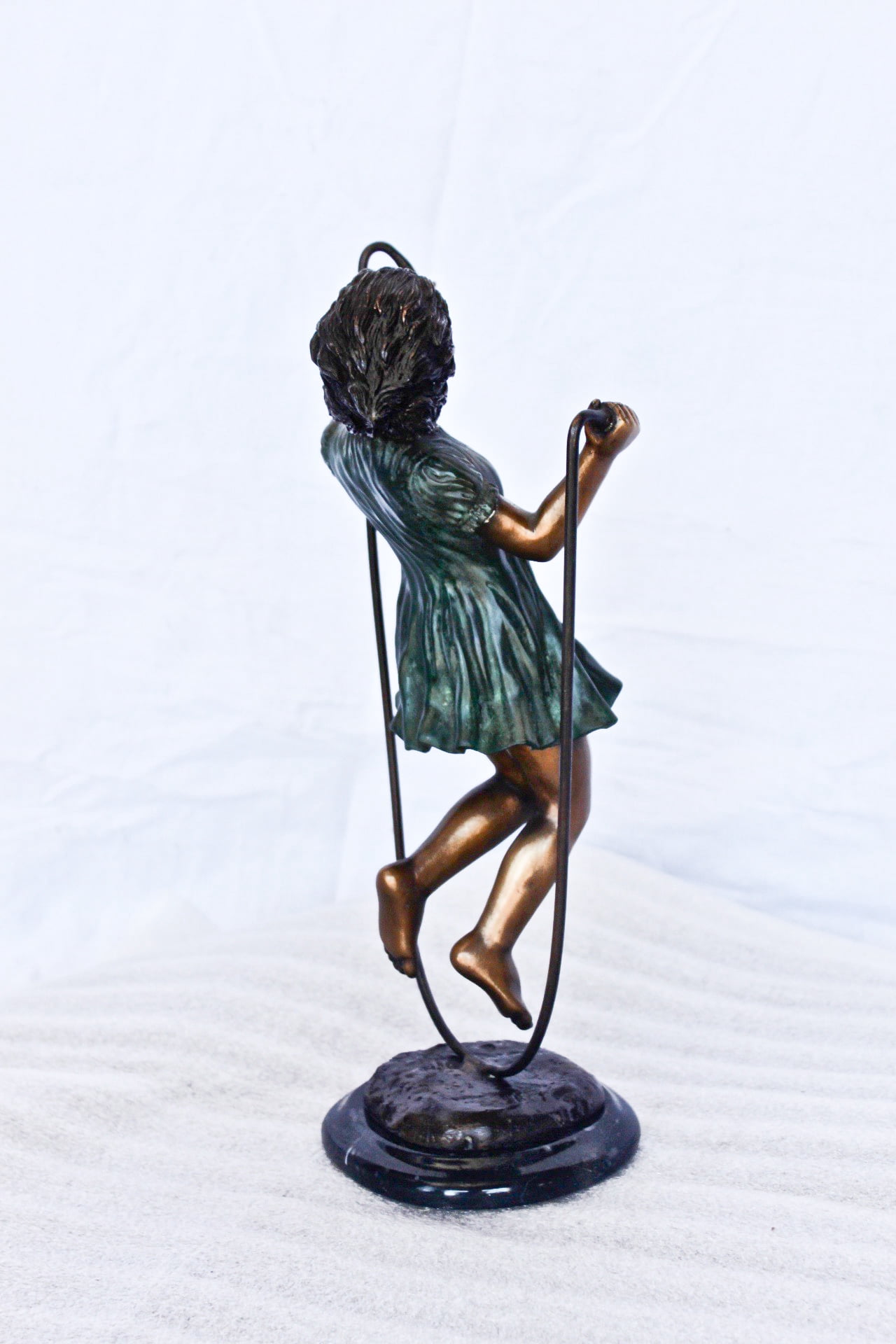 Grapple Rope Statue Girl Jumping Rope Statue