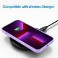 thumbnail image 7 of JETech Silicone Case Compatible with iPhone 13 Pro Max 6.7-Inch, Silky-Soft Touch Full-Body Protective Phone Case, Shockproof Cover with Microfiber Lining (Light Purple), 7 of 7