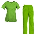 thumbnail image 1 of Women's Scrubs Set Scrub Top and Pants Scrubs Set, 1 of 3