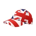 thumbnail image 2 of QSAWXQZ Unisex Independence Day Baseball Cap Flag Print Curved Brim Adjustable Outdoor Sports Casual Hat Free Size, 2 of 5
