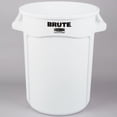 thumbnail image 2 of Rubbermaid FG263200WHT BRUTE 32 Gallon White Round Trash Can, 2 of 2
