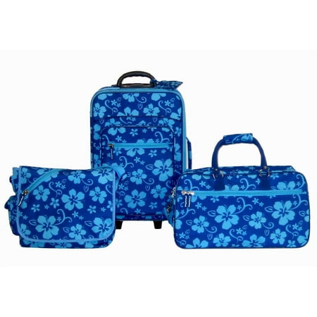 3-piece Blue Floral Set