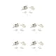 thumbnail image 2 of Sonducket 4 Uds. De peinetas de flores para boda, conjunto de tocados elegantes para niñas, tocado de novia, adorno de vestir para mujer, blanco Type2 NO2, 2 of 6