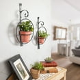 thumbnail image 5 of Danya B. Tivoli 2-Piece Metal Hanging Planter Set, 5 of 12