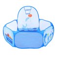 thumbnail image 1 of FONDOTIN Dolphin Pattern Kids Ball Pool and Basketball Tent Polyester Game Pit for Indoor and Outdoor Play Blue, 1 of 6