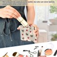 thumbnail image 6 of PU Leather Coin Purse Wallet Compact Water-Resistant Card Cases Money Organizers Ribbons and Hearts Pattern, 6 of 7