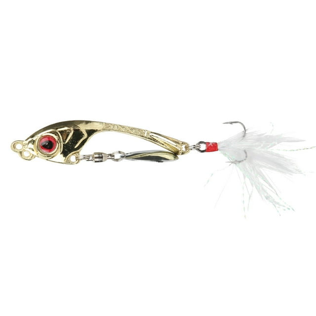 Cebo de pesca, aleación de zinc, pluma giratoria, anzuelo de pesca, señuelo de pesca, diseño exquisito