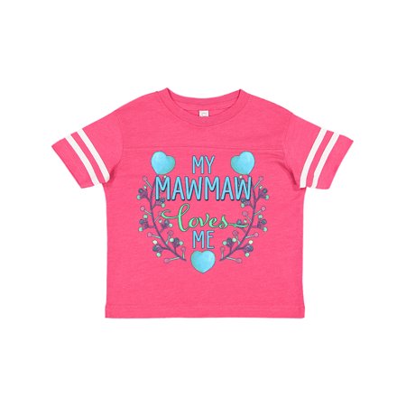 

Inktastic My Mawmaw Loves me- painted flowers and hearts Gift Toddler Boy or Toddler Girl T-Shirt