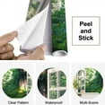 thumbnail image 4 of Peel and Stick Wallpaper Fairy Tale Forest Window Mossy Tree Doorway Modern Art Wall Mural Decor Self Adhesive and Removable 69in x 98in, 4 of 8