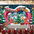 thumbnail image 5 of Colorful Design Christmas Decoration Whoville Holiday Banner Party Backdrop for Winter Celebration Indoor Festive Decor Event, 5 of 9