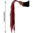 thumbnail image 2 of Wisteria Vine Hanging Flowers: 5Pcs Real Preserved Dried Amaranthus Flowers for Wedding, Flower Arrangement, Vase, 23"-26" Hanging Wisteria Flowers for Arch Decor Home Decor (Red), 2 of 10