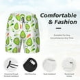 thumbnail image 5 of Daiia Kawaii Avocado Mens Swim Trunks Swim Shorts Quick Dry Swim Shorts with Mesh Lining Pockets-XX-Large, 5 of 9