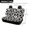 thumbnail image 4 of CHAQLIN Cow Print Stretch Rear Bench Seat Covers for Car Interior Auto Interior, Non-Slip Car Seat Covers Durable Rear Seat Covers, 4 of 4