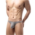 thumbnail image 2 of Delliss Men's Solid Color Breathable Underpant Slim Fit Comfy Swimwear, 2 of 5