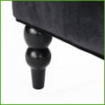 thumbnail image 4 of Modern Glam Velvet Loveseat with Wingback - 50.25” Wide for Living Room, Jewel-Tone Design, 4 of 12